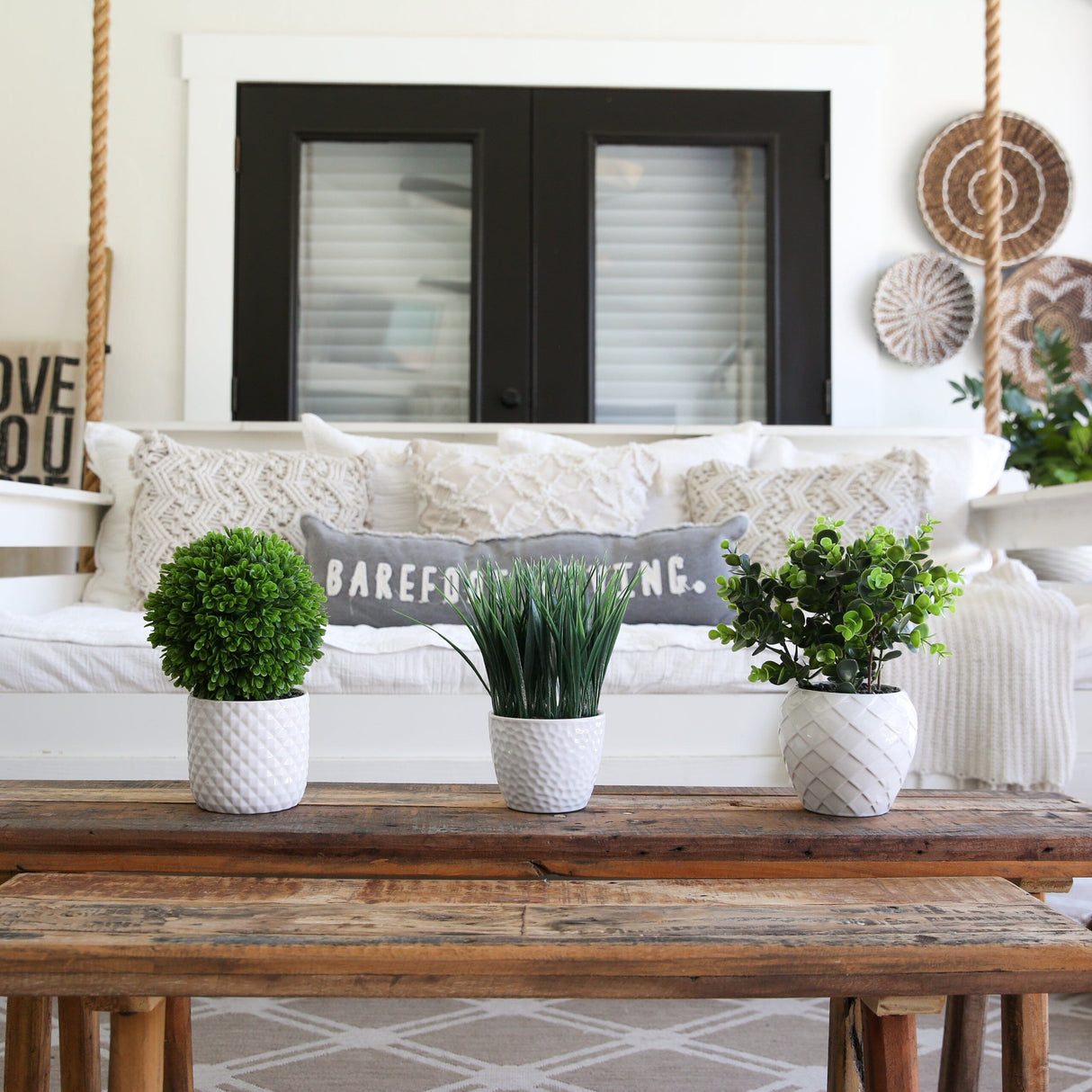 10" Artificial Boxwood Topiary Plant with Decorative Planter-Plant in Planter-Parc Decor