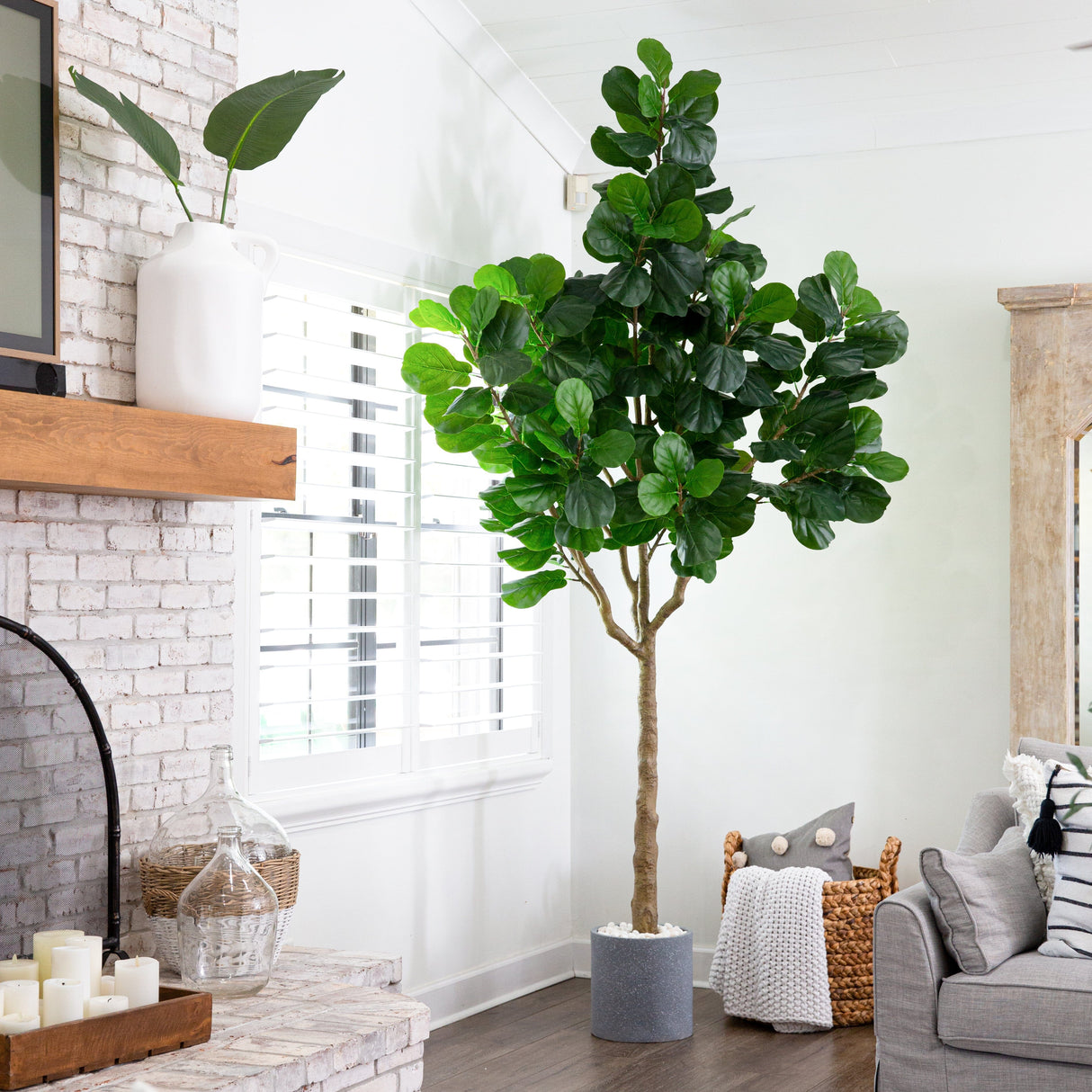 10’ Artificial Fiddle Leaf Fig Tree-Tree-Parc Decor