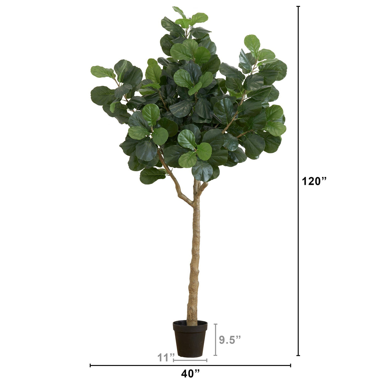 10’ Artificial Fiddle Leaf Fig Tree-Tree-Parc Decor