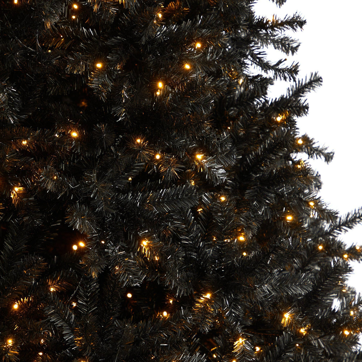 10’ Black Artificial Christmas Tree with 950 Clear LED Lights and 3056 Tips-Christmas Tree-Parc Decor
