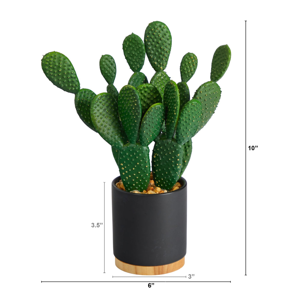 10” Cactus Succulent Artificial Plant in Planter-Plant-Parc Decor