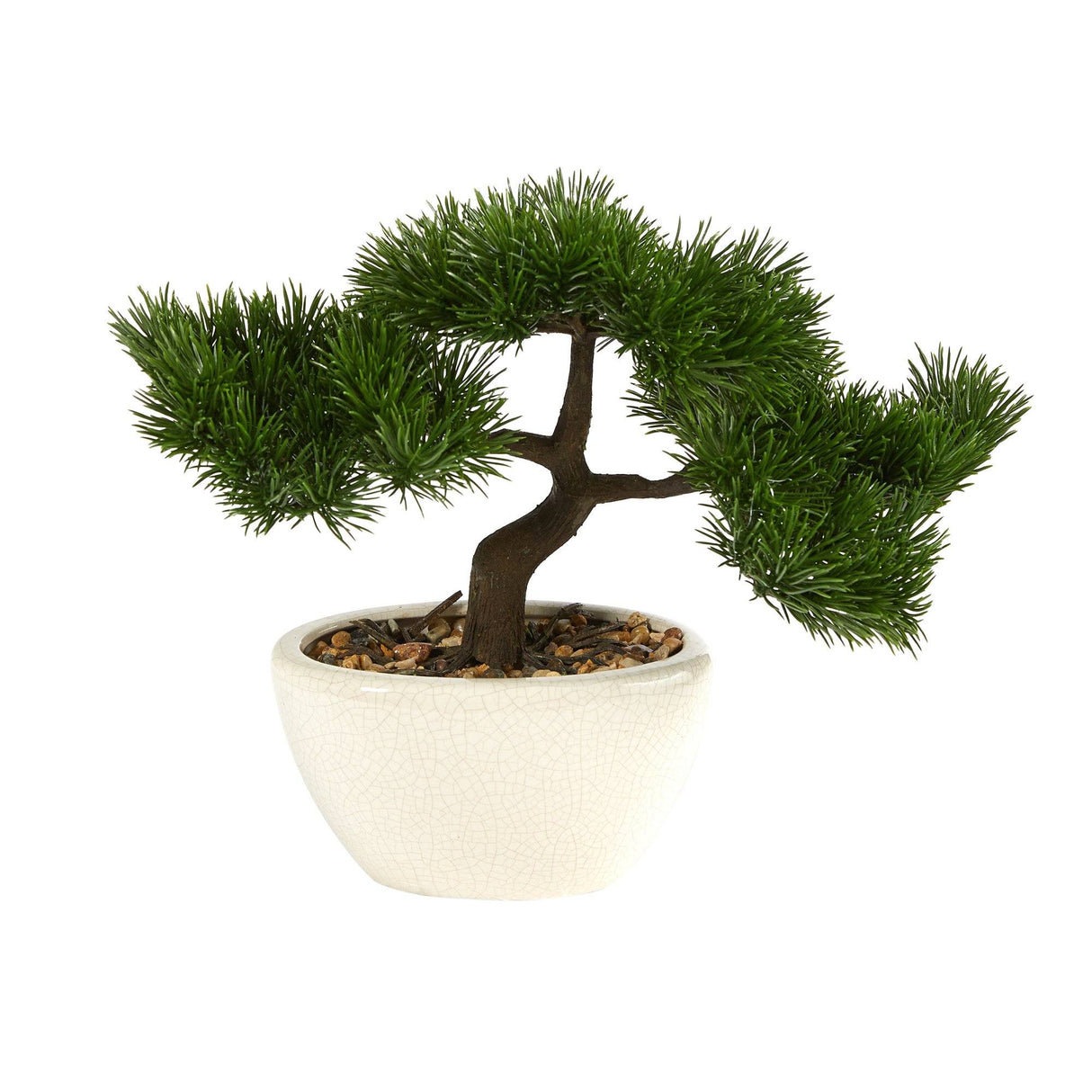 10” Cedar Bonsai Artificial Tree in Decorative Planter-Plant-Parc Decor