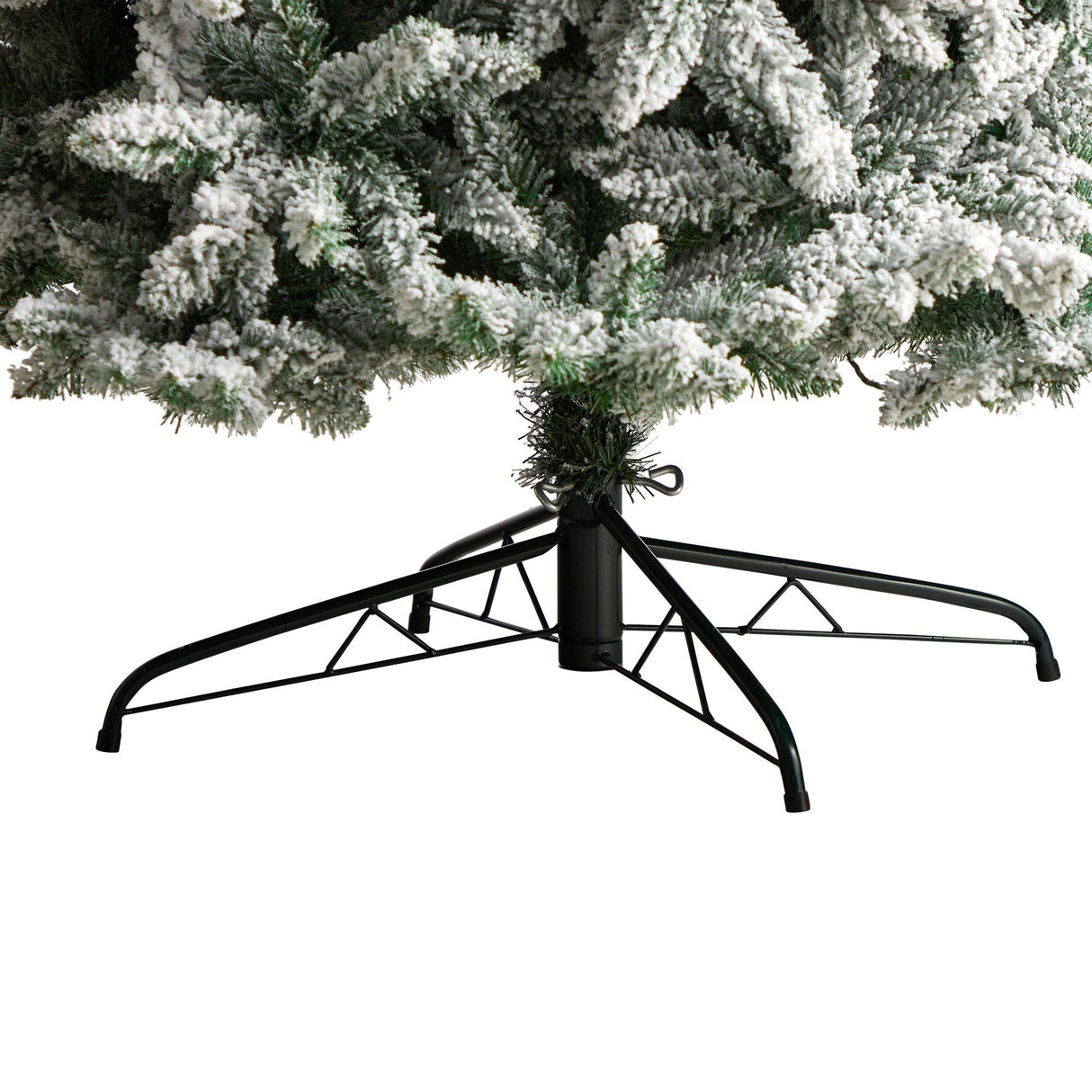 10’ Slim Flocked Montreal Fir Artificial Christmas Tree-Christmas Tree-Parc Decor