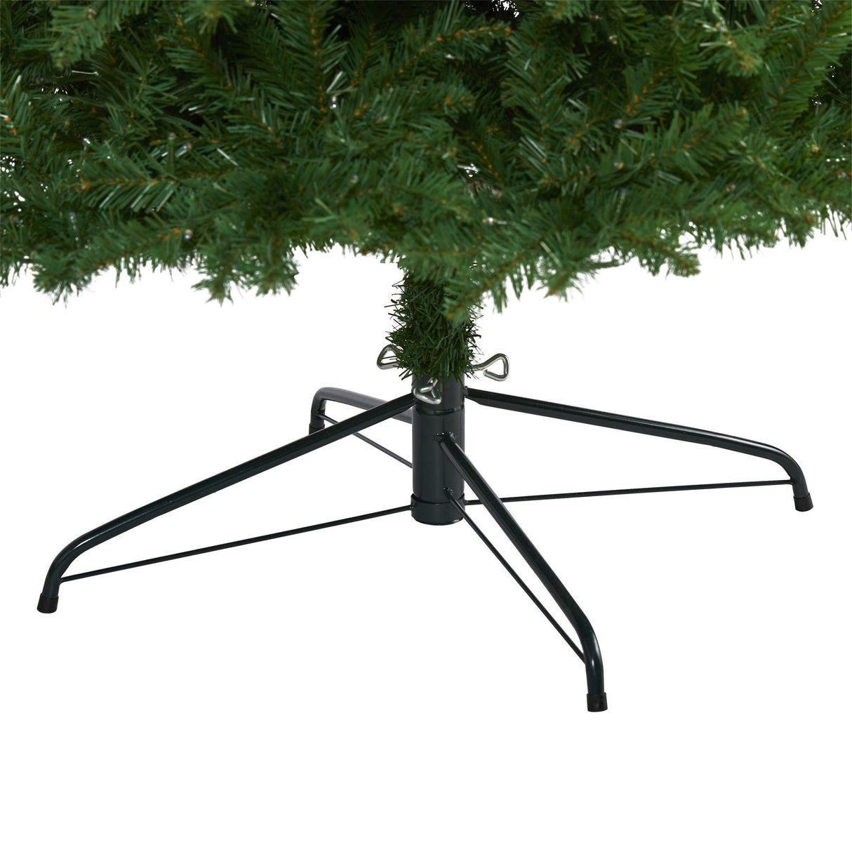 10’ Slim Green Mountain Pine Artificial Christmas Tree with 800 Clear LED Lights-Christmas Tree-Parc Decor