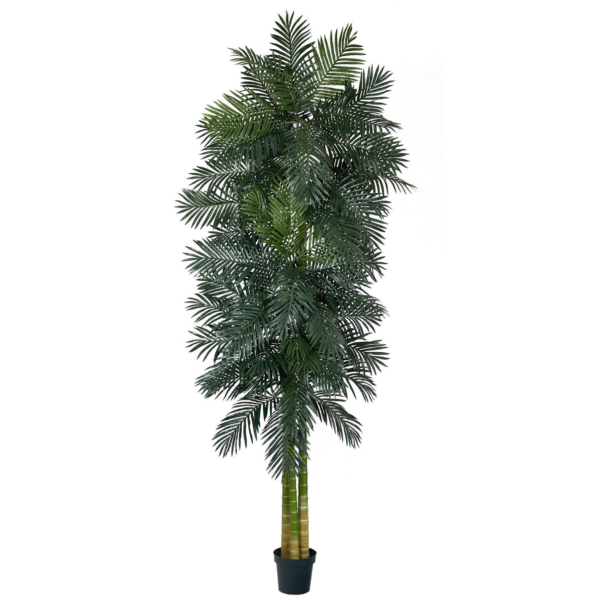10’ Triple Stalk Golden Cane Artificial Palm Tree-Tree-Parc Decor