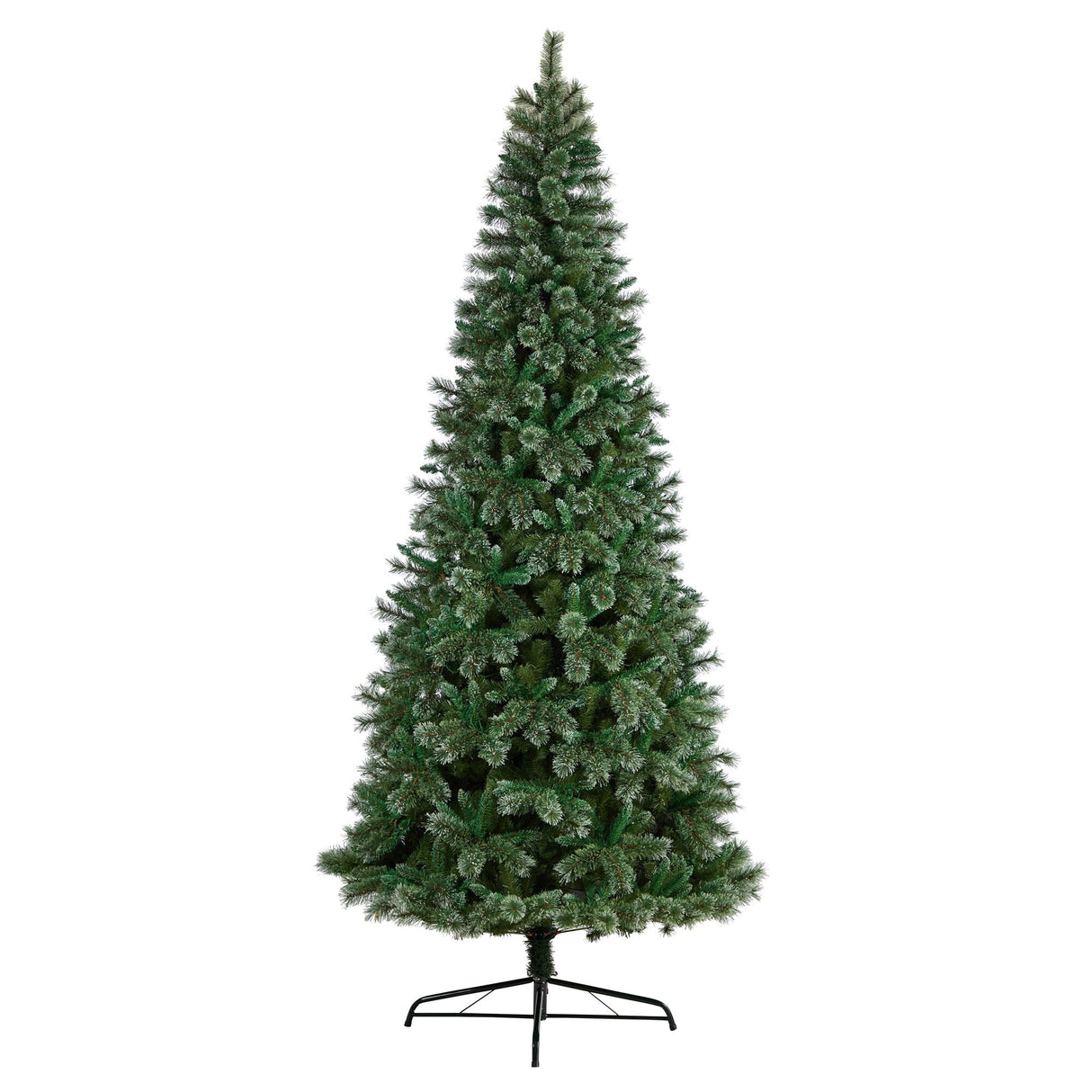 10’ Wisconsin Slim Snow Tip Pine Artificial Christmas Tree with 1652 Bendable Branches-Christmas Tree-Parc Decor