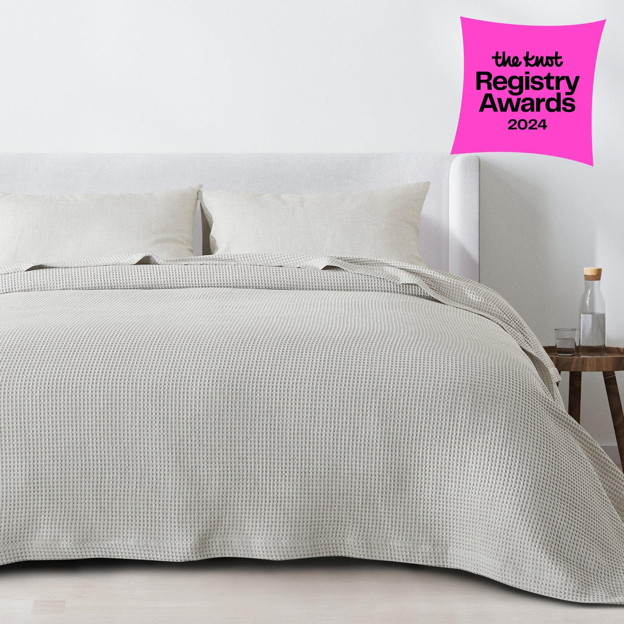 100% Cotton Waffle Weave Blanket - Mikala Collection-Blankets-Parc Decor