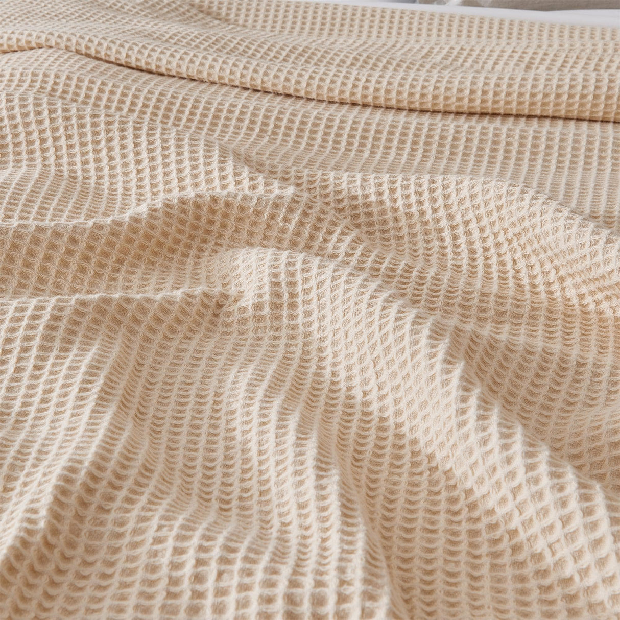 100% Cotton Waffle Weave Blanket - Mikala Collection-Blankets-Parc Decor