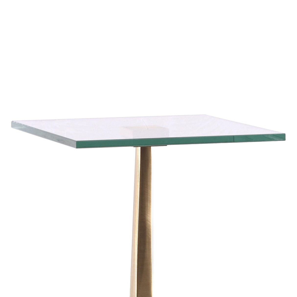 11" Square Side Table with Marble Base-Parc Decor