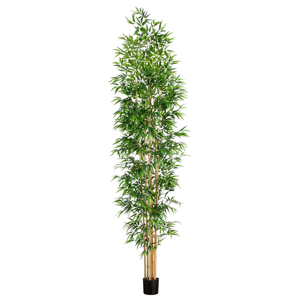 11’ Artificial Bamboo Tree with Real Bamboo Trunks-Tree-Parc Decor