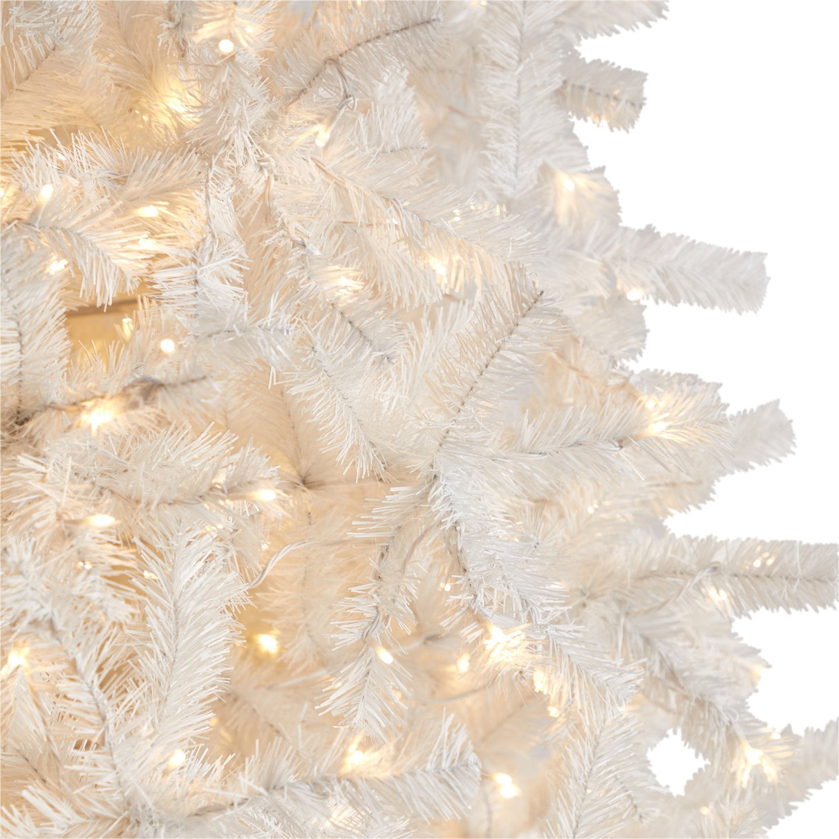 11' White Artificial Christmas Tree with 2720 Bendable Branches and 1000 LED Lights-Christmas Tree-Parc Decor