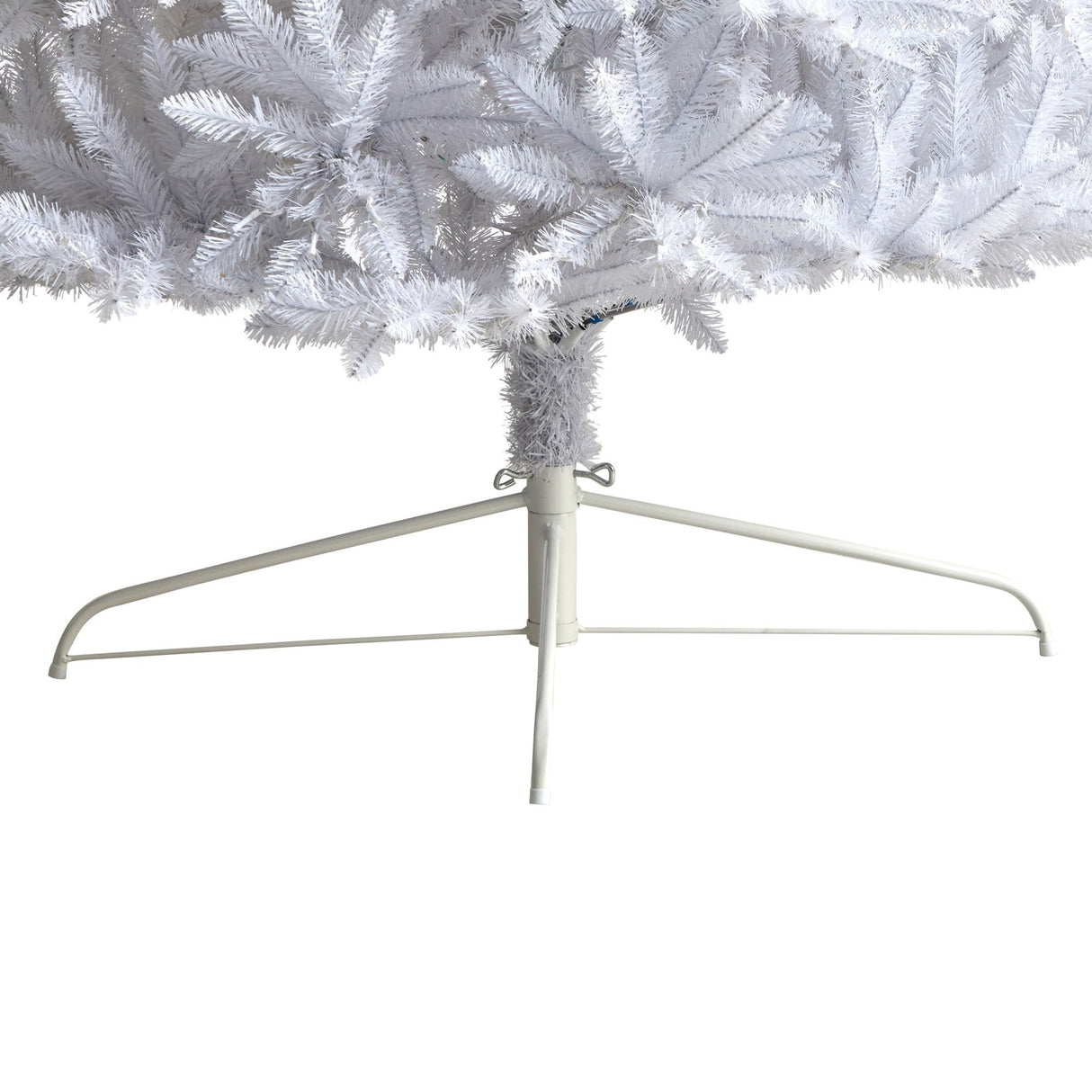 12’ Slim White Artificial Christmas Tree with 1100 Warm White LED Lights and 3235 Bendable Branches-Christmas Tree-Parc Decor