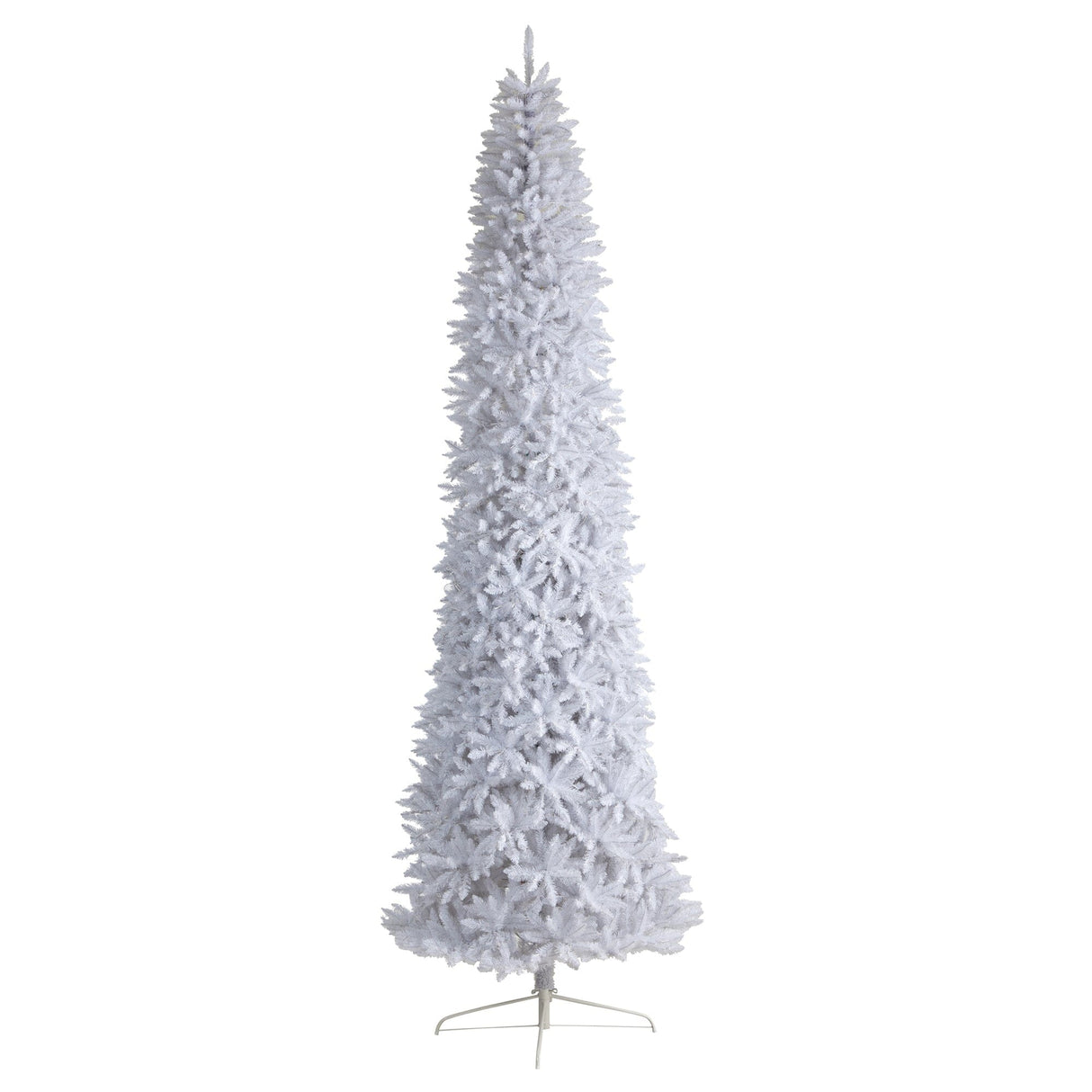12’ Slim White Artificial Christmas Tree with 3235 Bendable Branches-Christmas Tree-Parc Decor