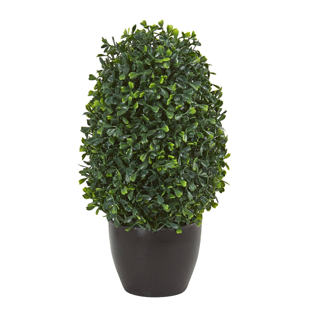 13” Boxwood Topiary Artificial Plant UV Resistant (Indoor/Outdoor)-Parc Decor