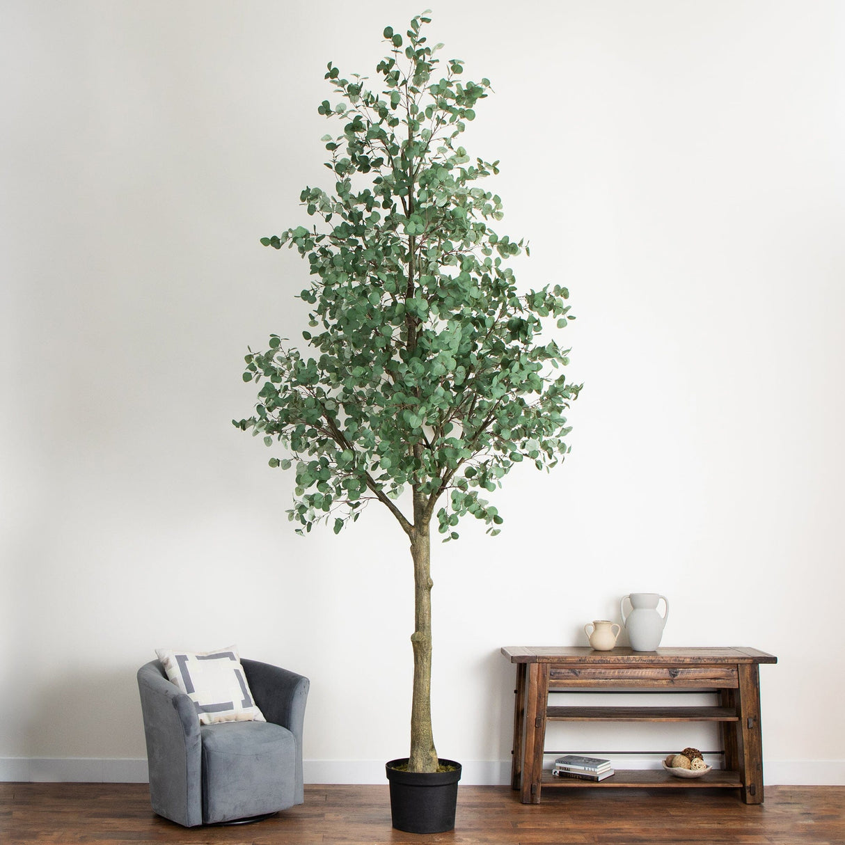 13’ Artificial Eucalyptus Tree-Tree-Parc Decor