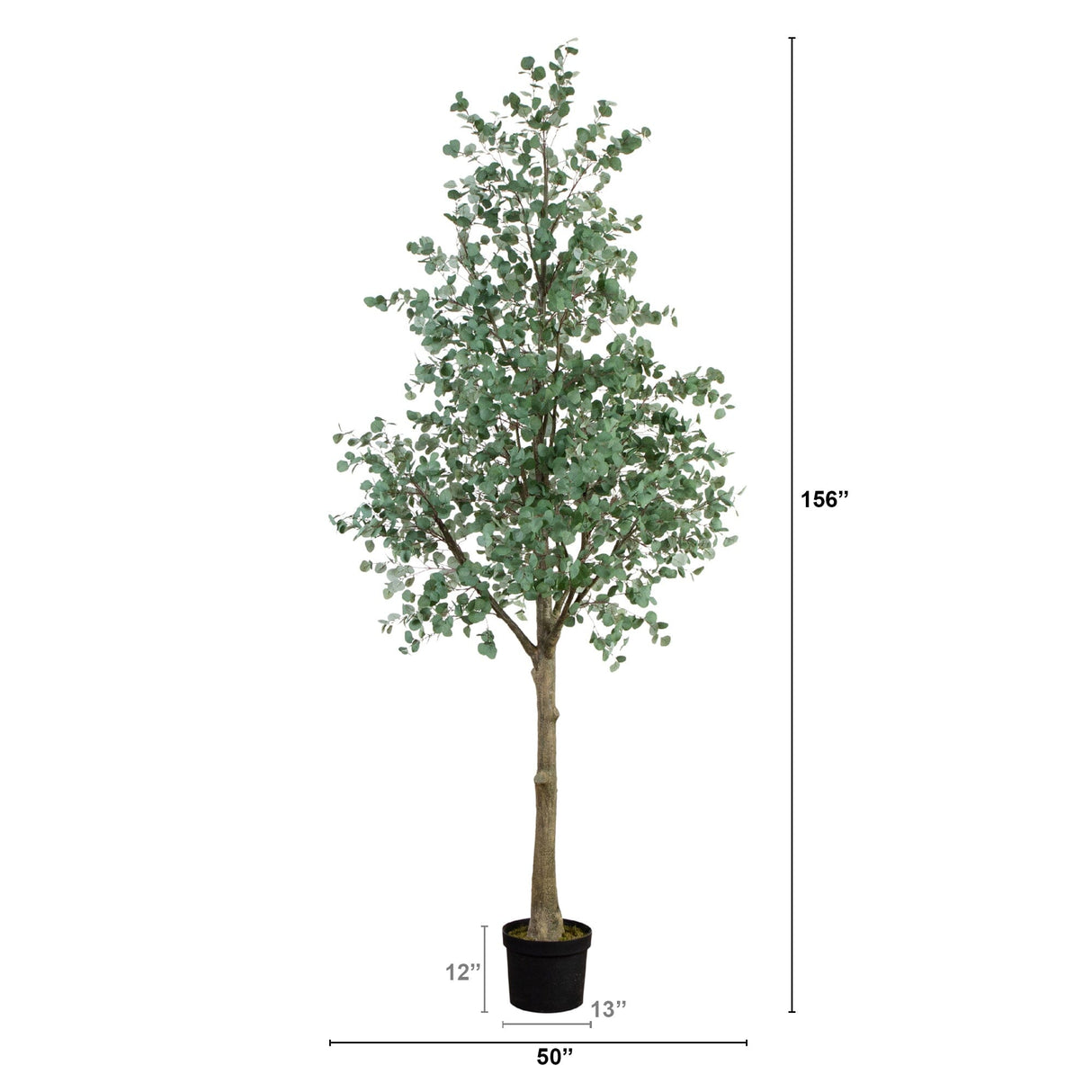 13’ Artificial Eucalyptus Tree-Tree-Parc Decor