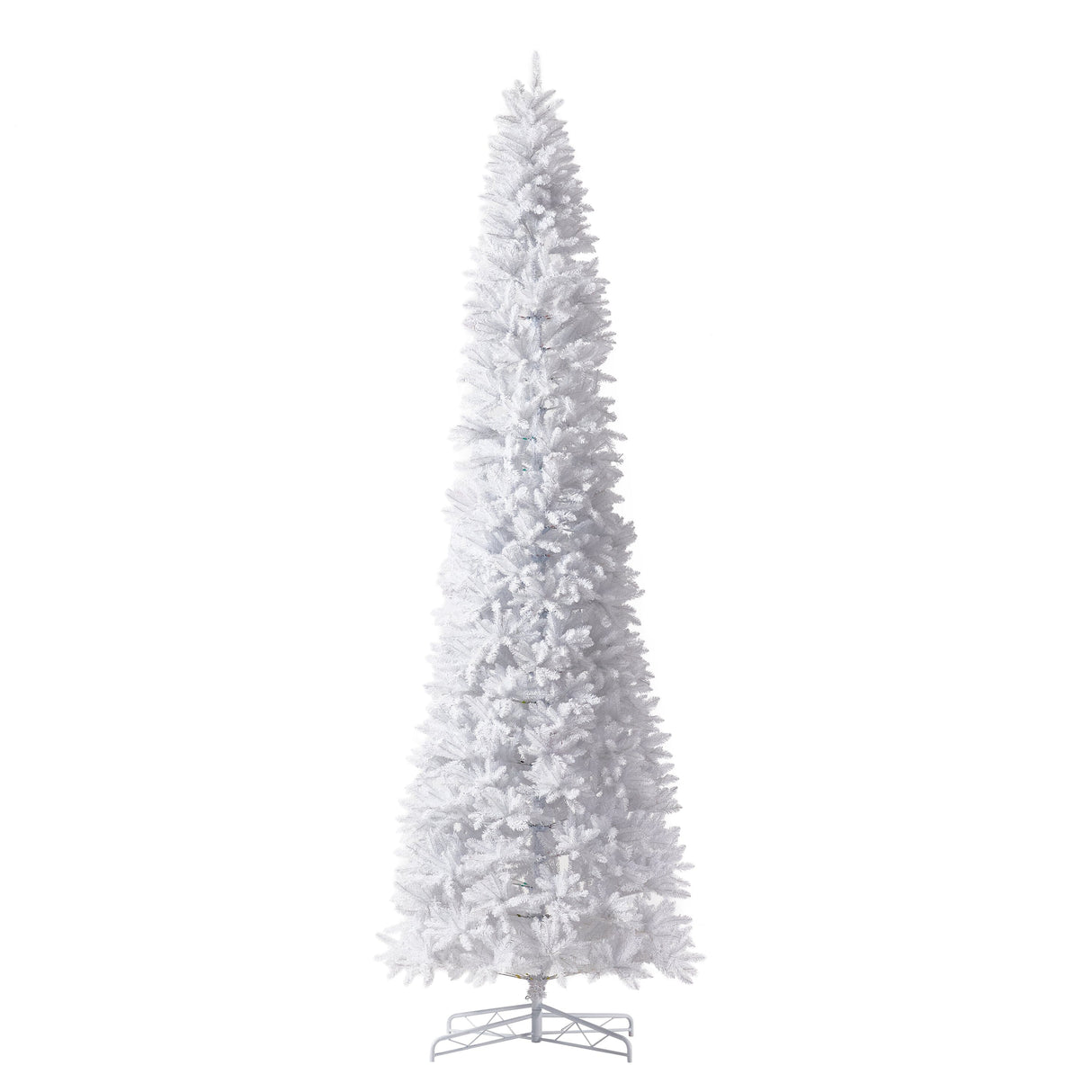 13’ Slim White Artificial Christmas Tree with 1350 Warm White LED Lights and 3924 Bendable Branches-Christmas Tree-Parc Decor