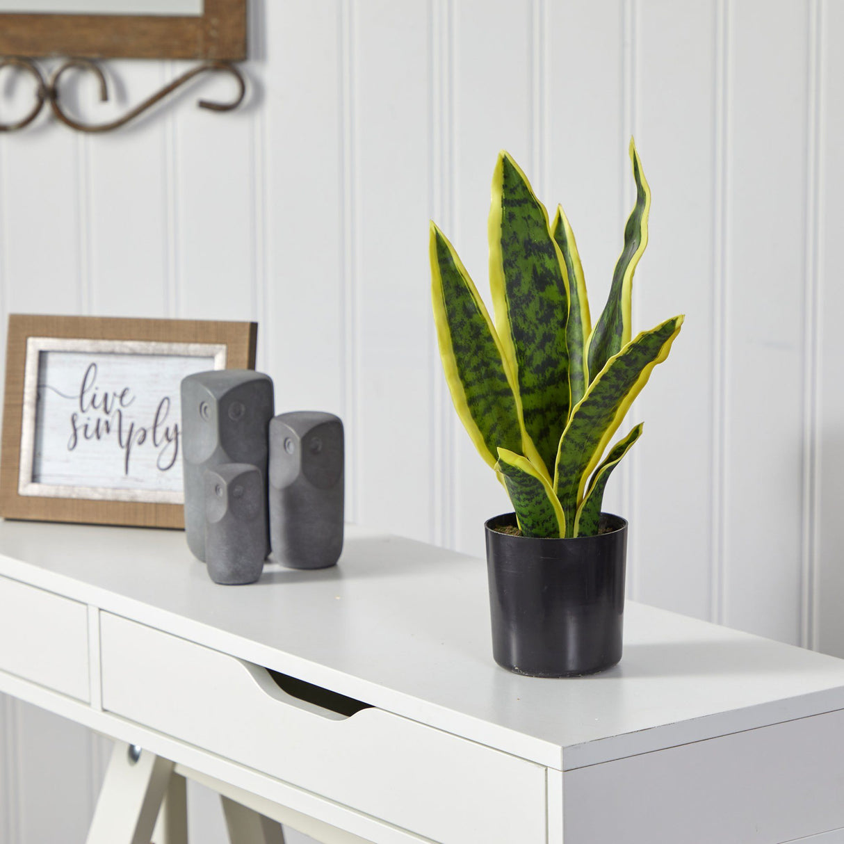 14” Sansevieria Artificial Plant-Parc Decor