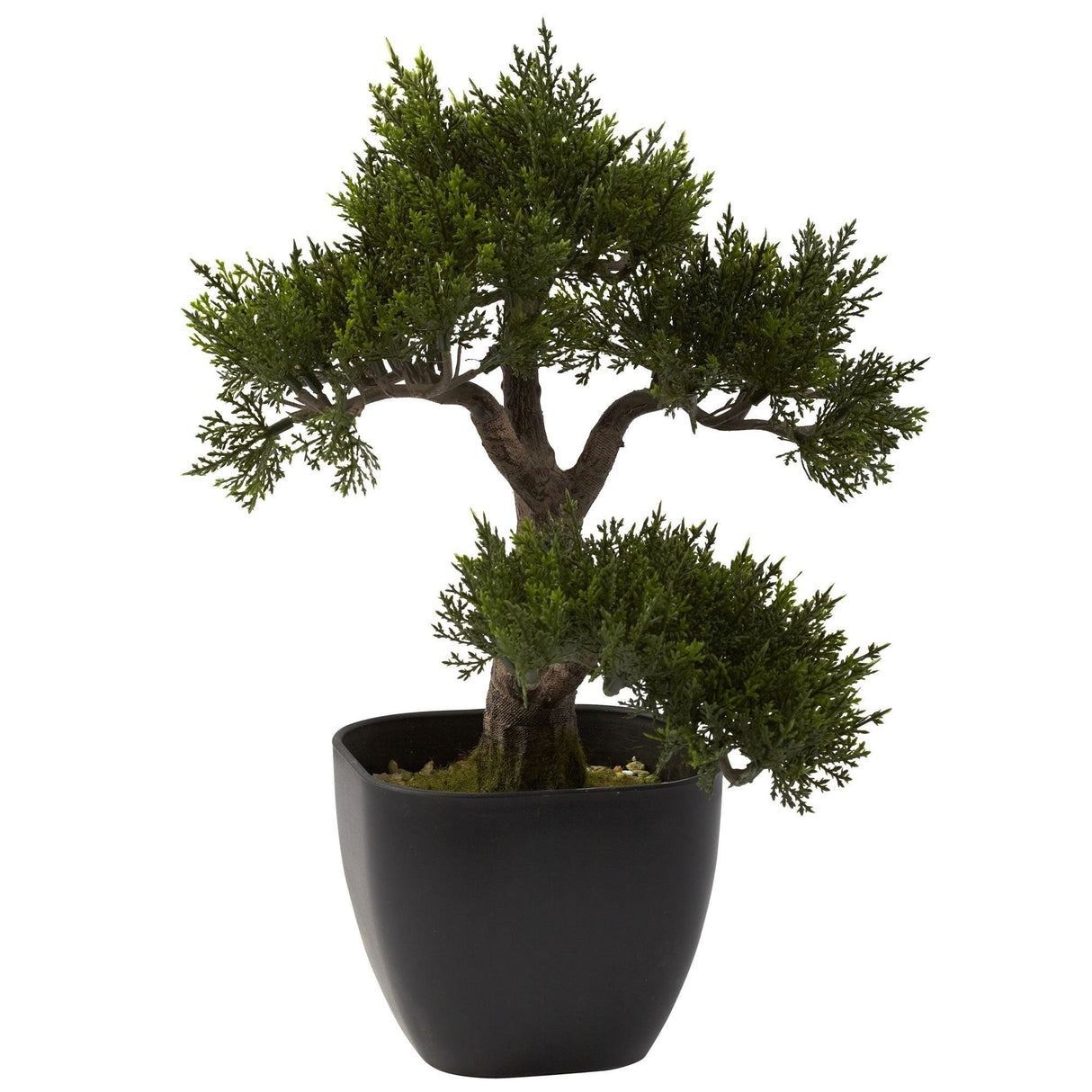 15” Artificial Cedar Bonsai Tree-Parc Decor