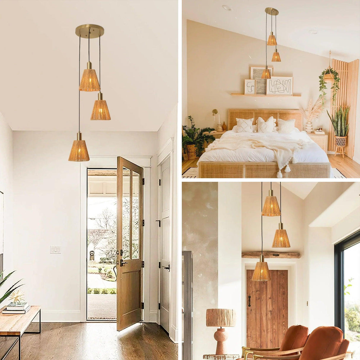 15 Inch Merle 3-Light Island Pendant Light