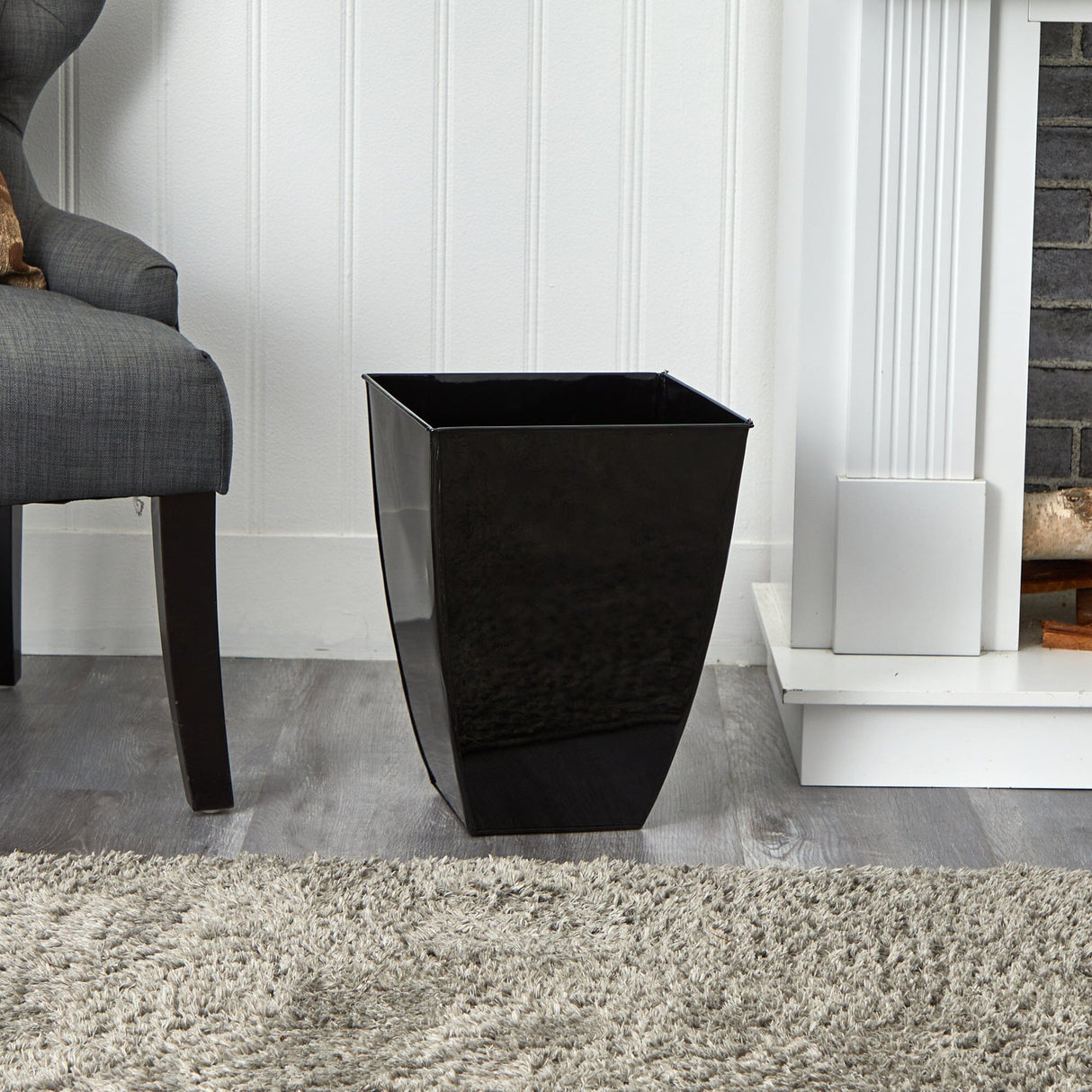 15” Square Tin Planter-Planter-Parc Decor