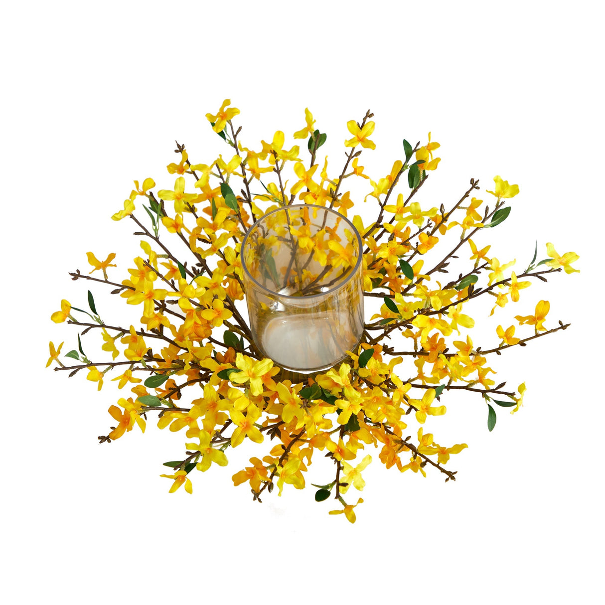 16” Artificial Forsythia Candelabrum-Parc Decor