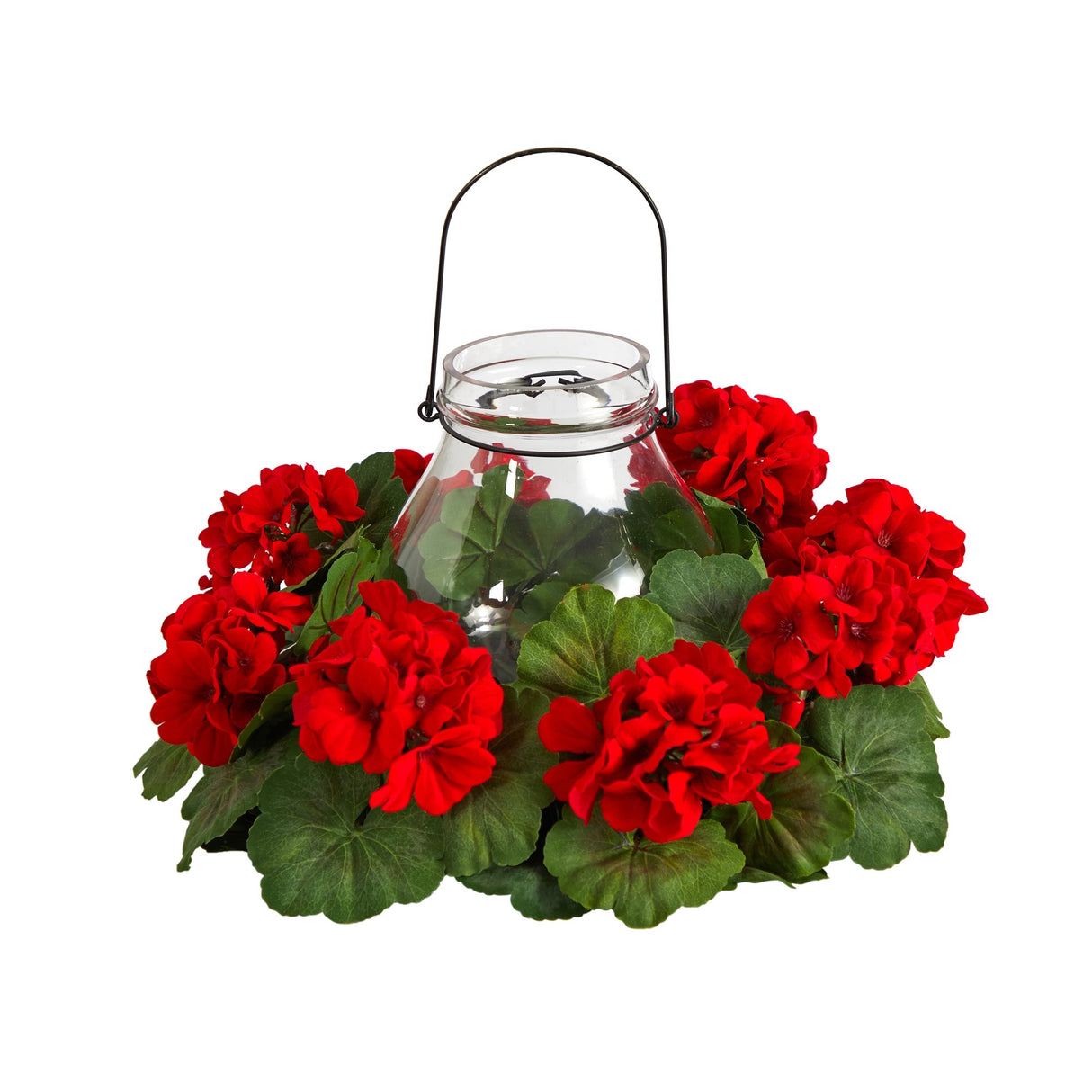 16” Artificial Geranium Candelabrum-Parc Decor