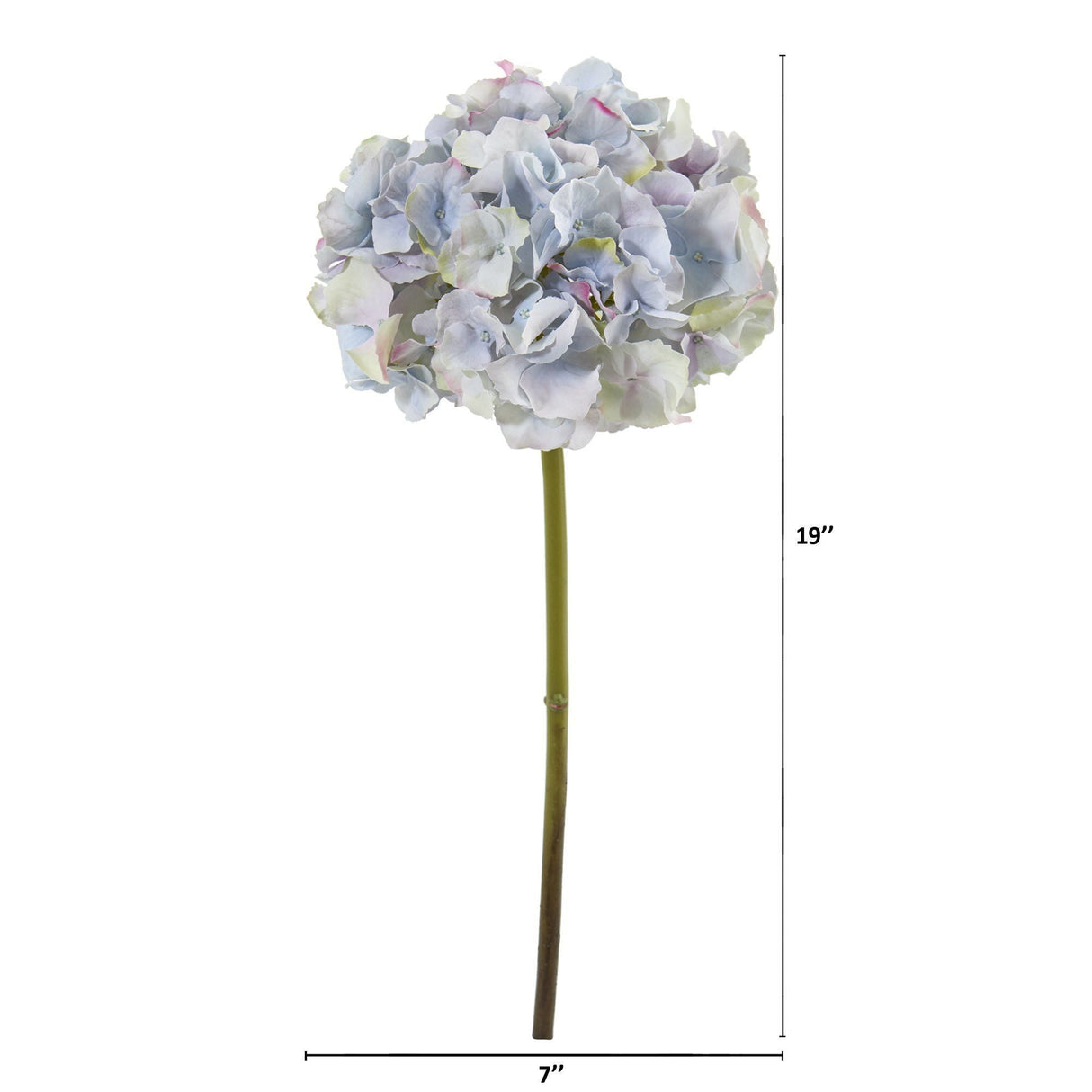 19” Hydrangea Artificial Flower (Set of 6)-Parc Decor