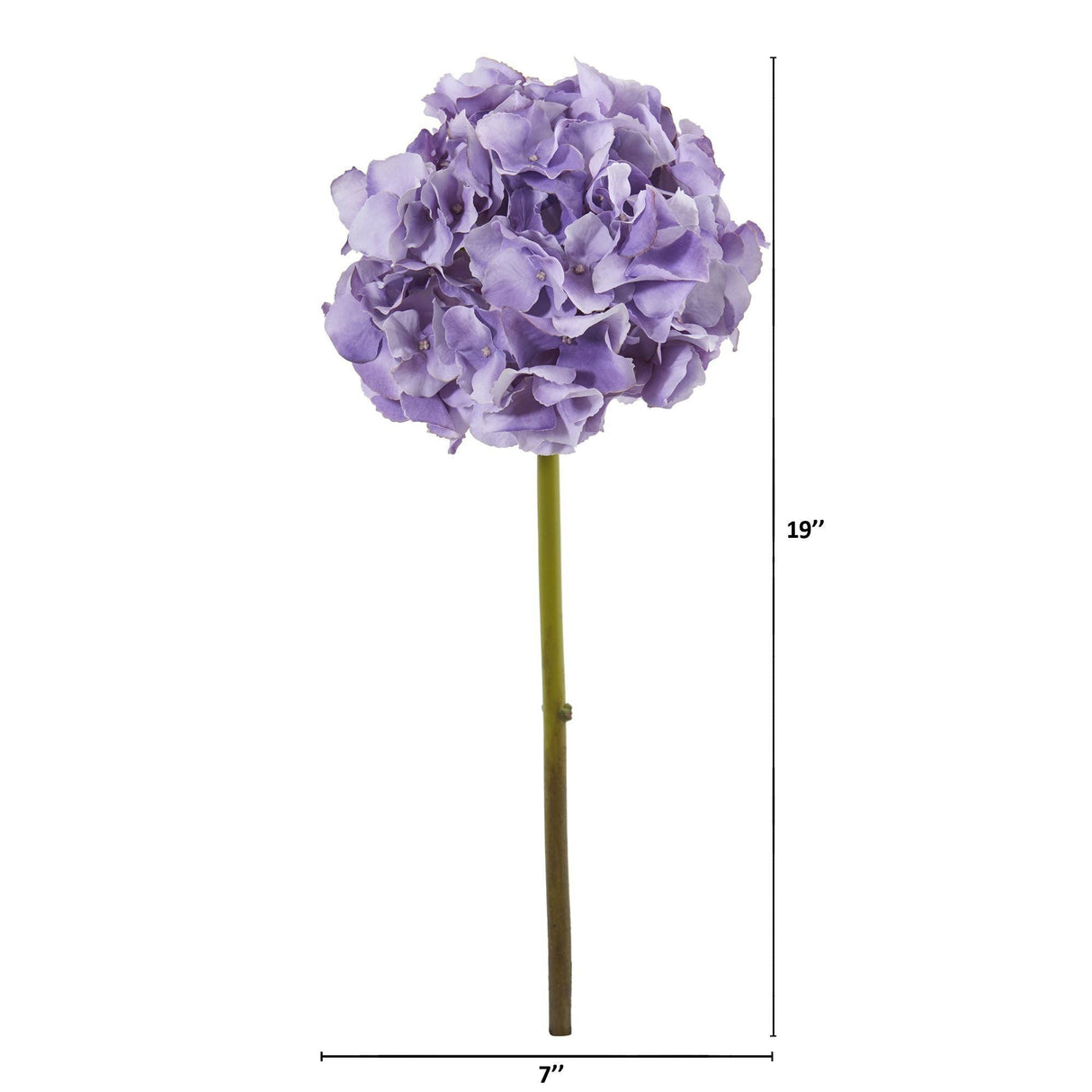 19” Hydrangea Artificial Flower (Set of 6)-Parc Decor