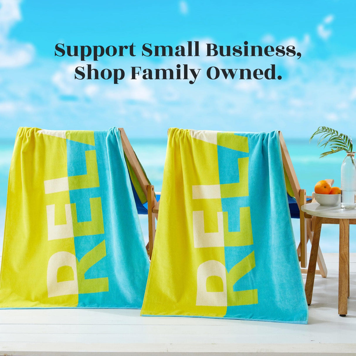 2 Pack Vibrant Beach Towels - Boca Collection-Parc Decor