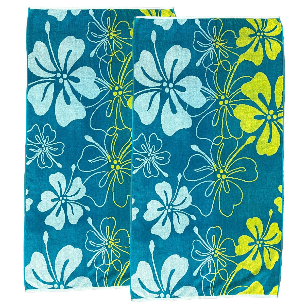 2 Pack Vibrant Beach Towels - Boca Collection-Parc Decor