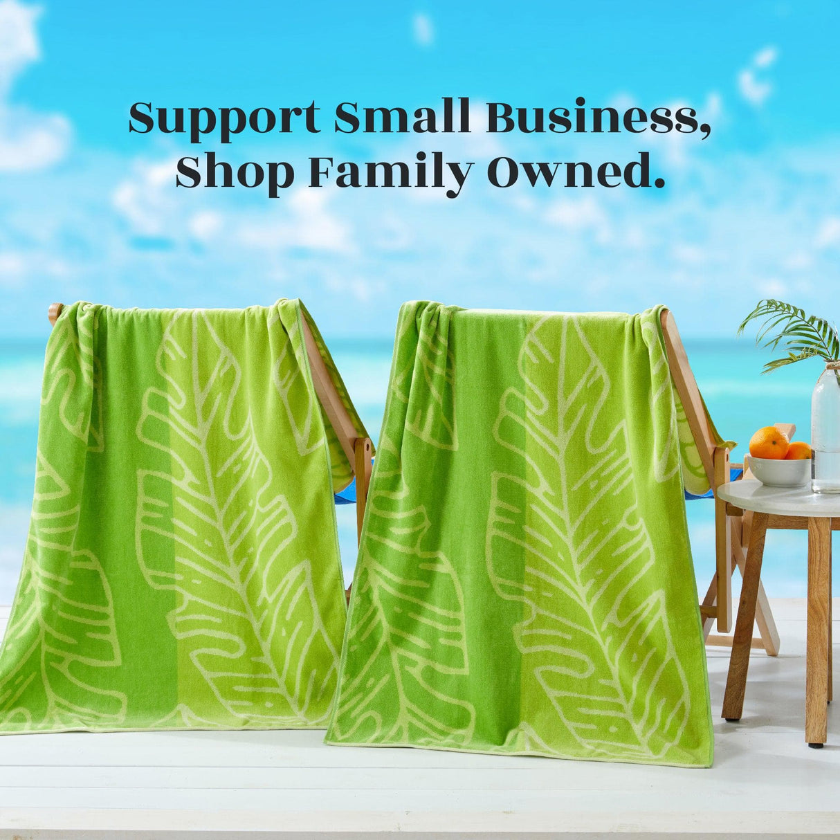 2 Pack Vibrant Beach Towels - Boca Collection-Parc Decor