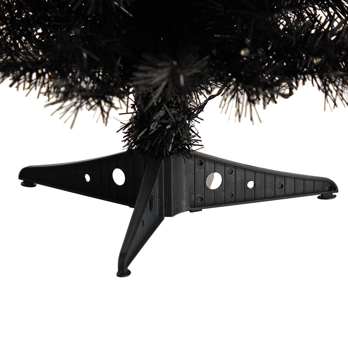 2’ Black Artificial Christmas Tree with 35 LED Lights and 72 Bendable Branches-Christmas Tree-Parc Decor