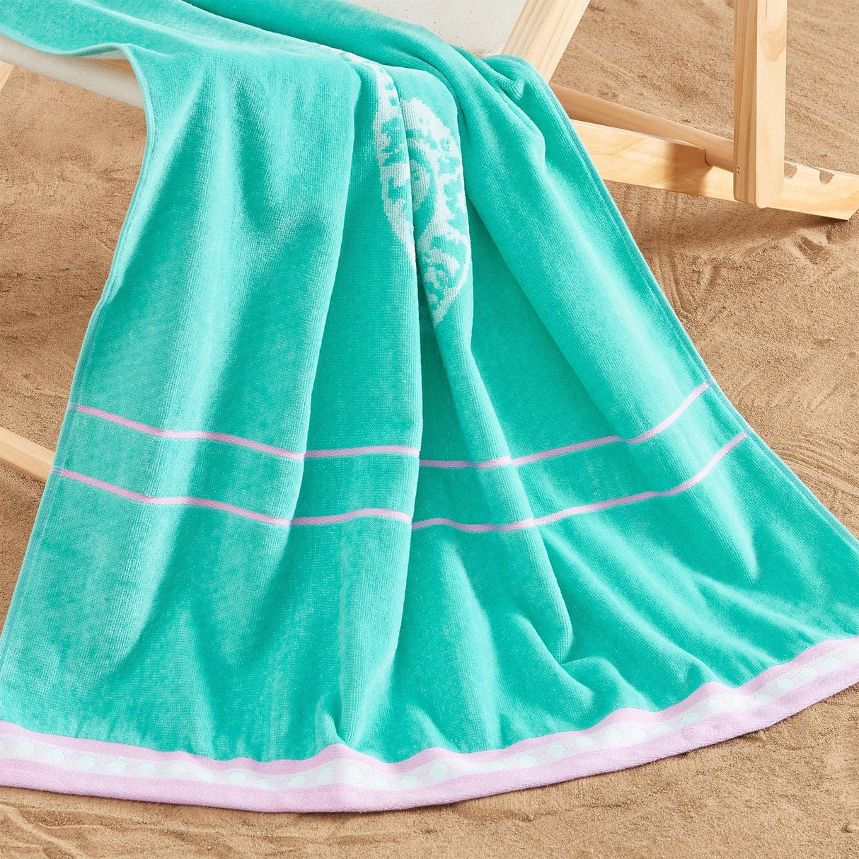 2 Pack 100% Cotton Jacquard Beach Towels - Playa Collection-Beach Towels-Parc Decor