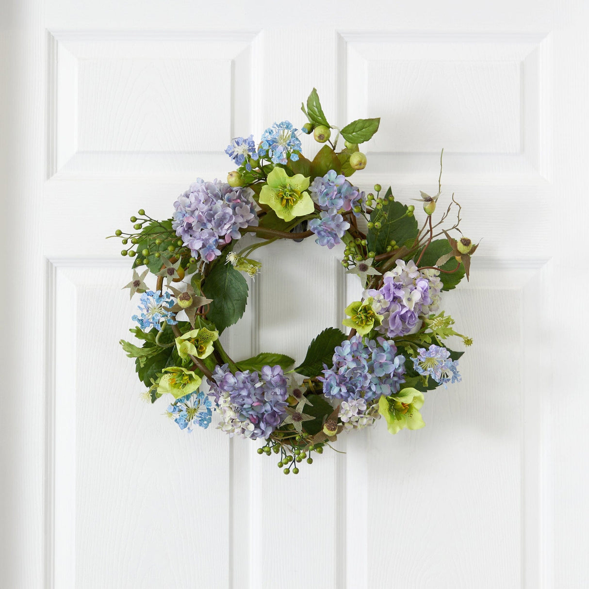 20" Hydrangea Wreath-Parc Decor