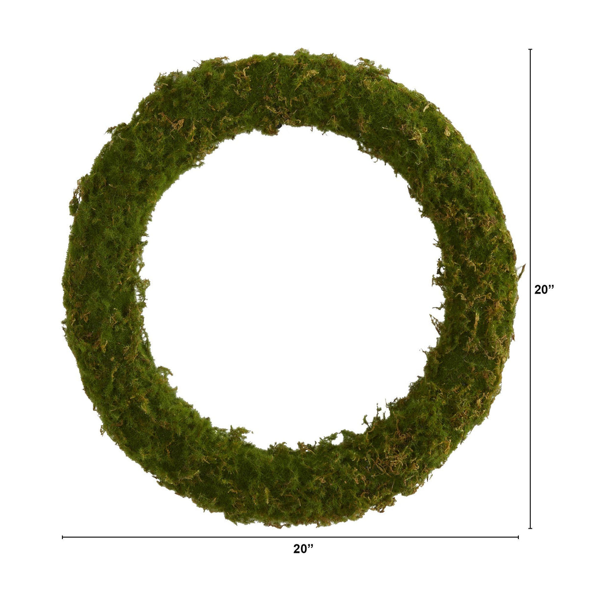 20” Moss Artificial Wreath-Parc Decor