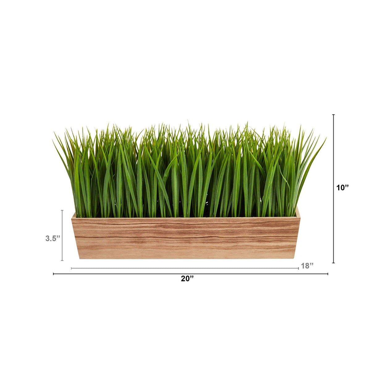 20” Vanilla Grass Artificial Plant in Decorative Planter-Parc Decor