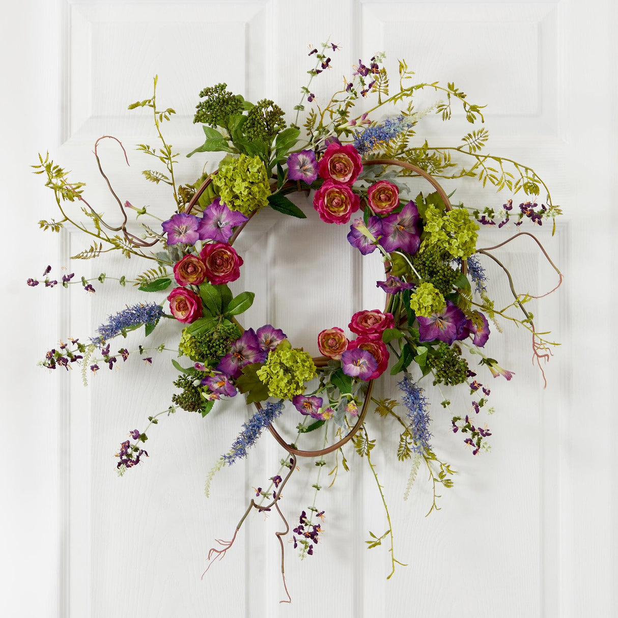 20” Veranda Garden Wreath-Parc Decor
