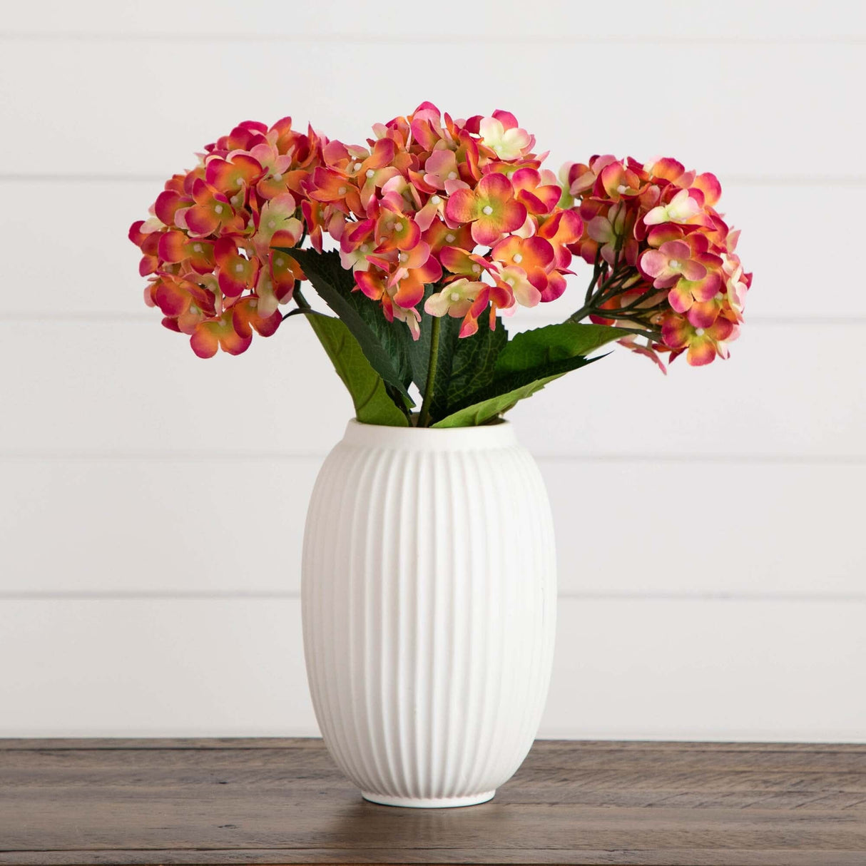 20" Artificial Hydrangea Flower Stems- Set of 3-Stem-Parc Decor