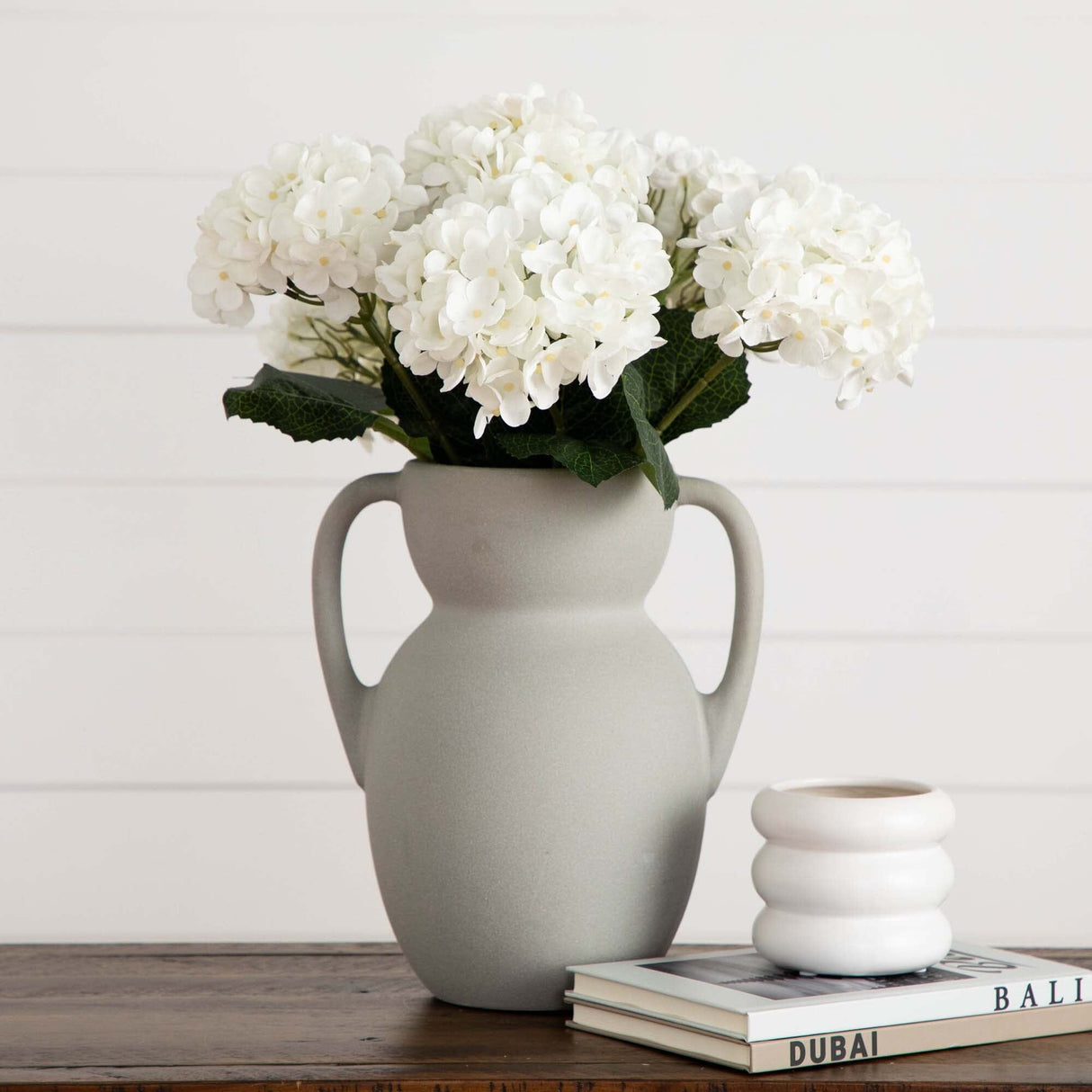 20" Artificial Hydrangea Flower Stems- Set of 3-Stem-Parc Decor