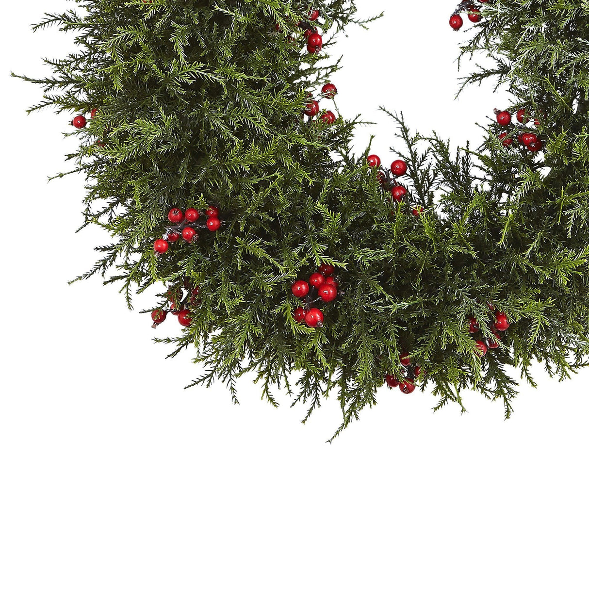 20” Cedar Berry Wreath-Wreath-Parc Decor