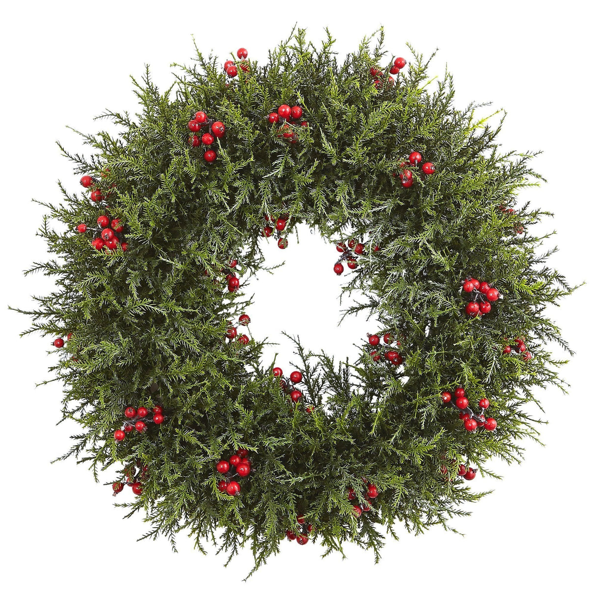 20” Cedar Berry Wreath-Wreath-Parc Decor