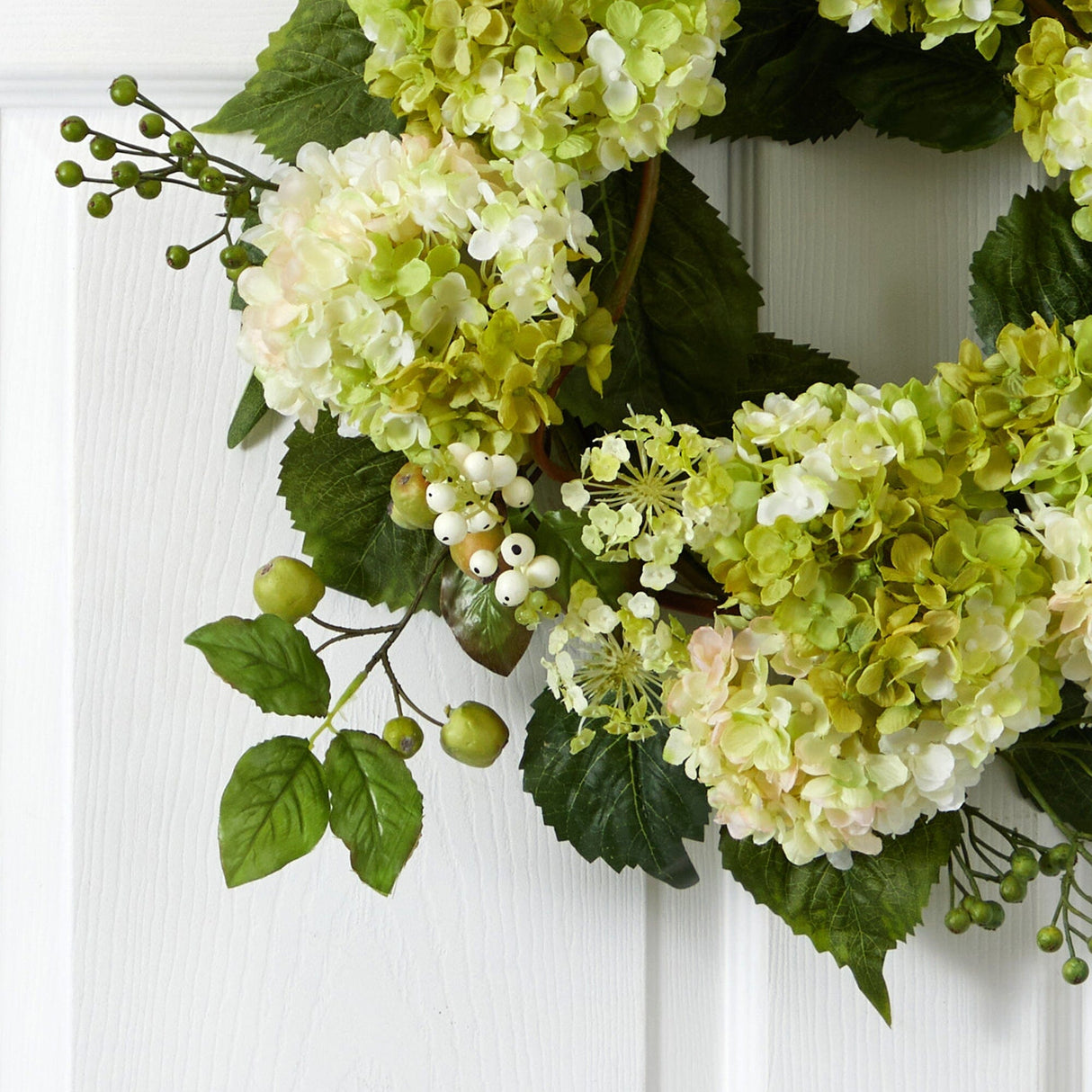 22” Artificial Hydrangea Wreath-Parc Decor