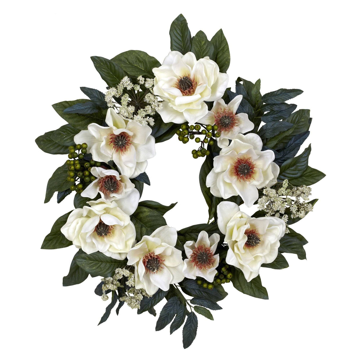 22" Magnolia Wreath-Parc Decor