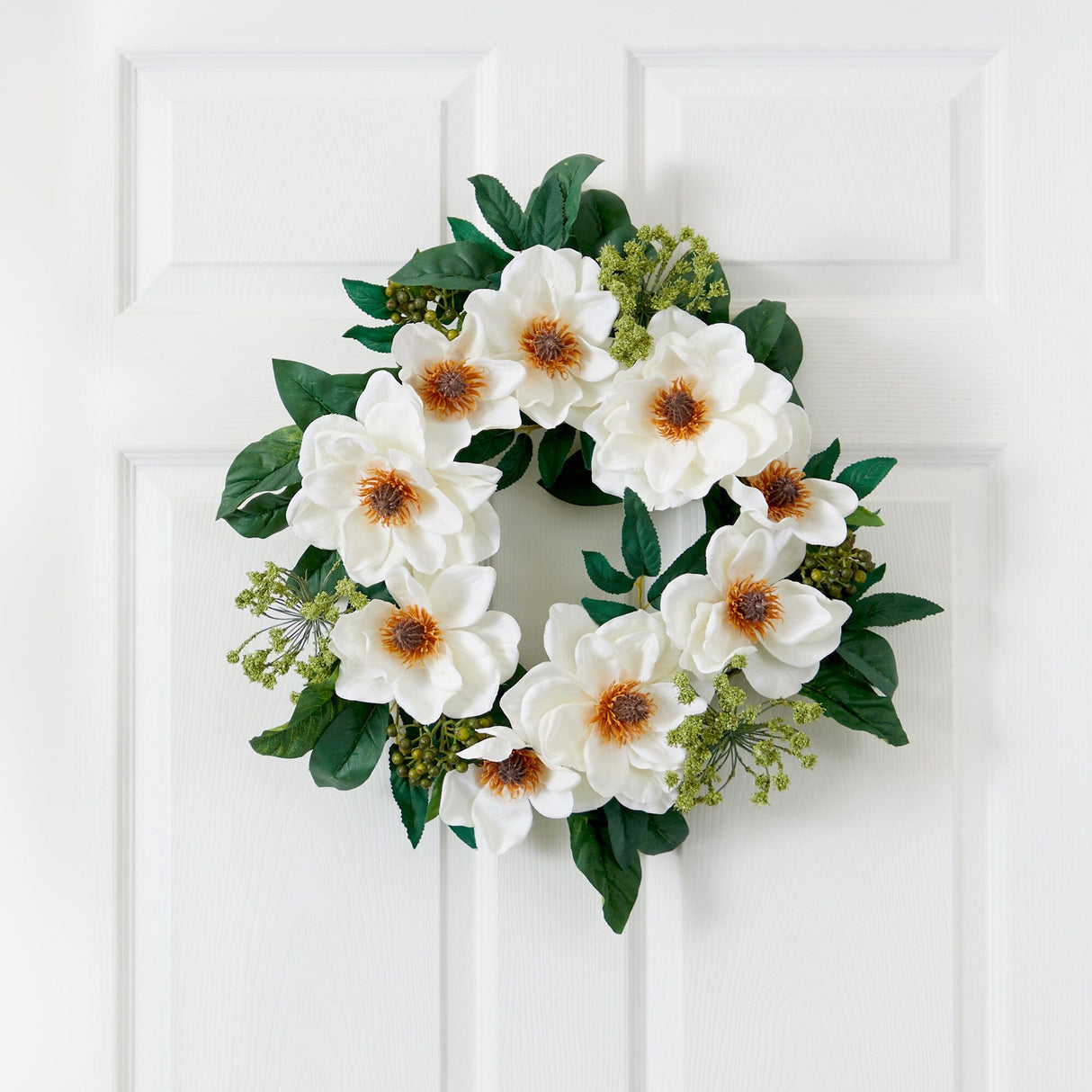 22" Magnolia Wreath-Parc Decor