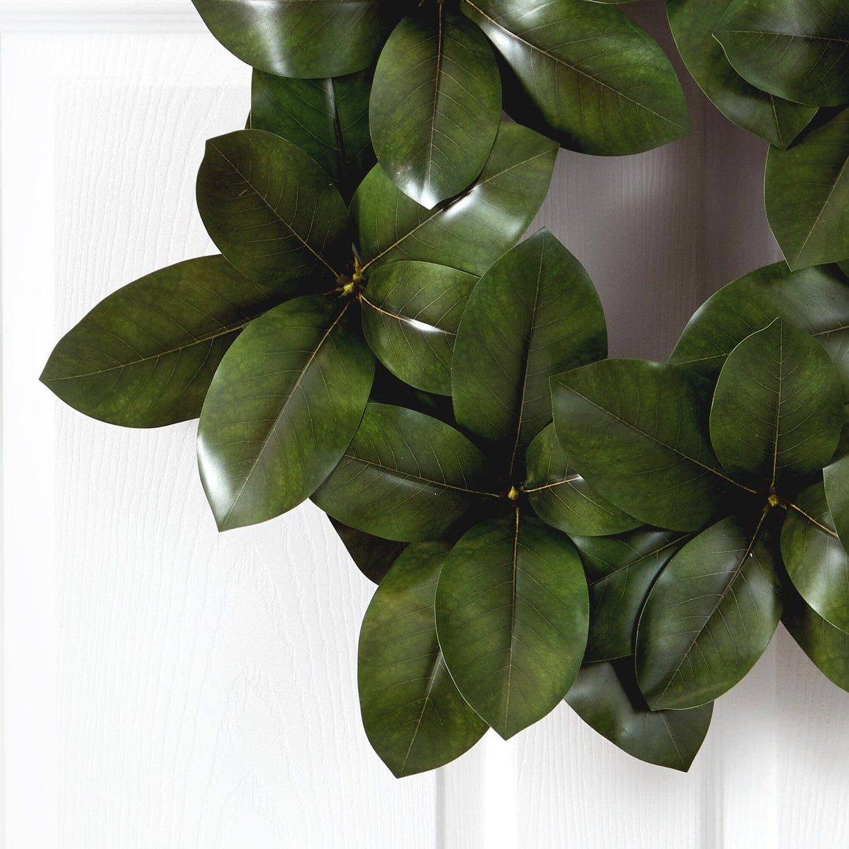 22” Magnolia Leaf Artificial Wreath-Wreath-Parc Decor