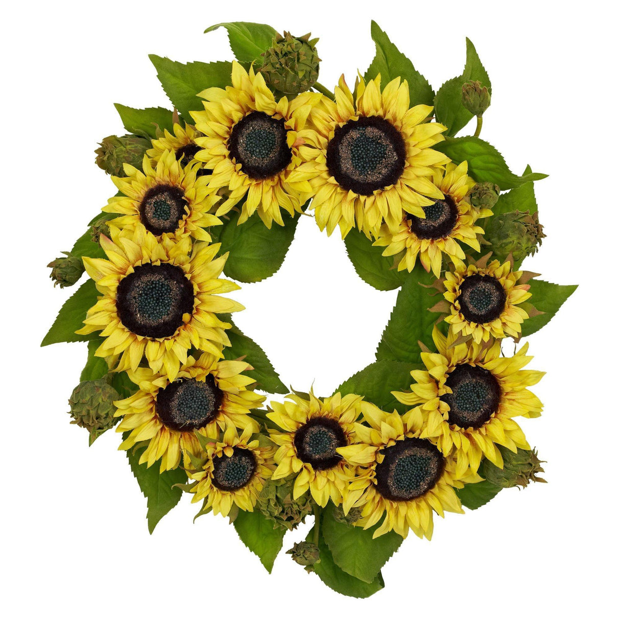 22" Sunflower Wreath-Wreath-Parc Decor