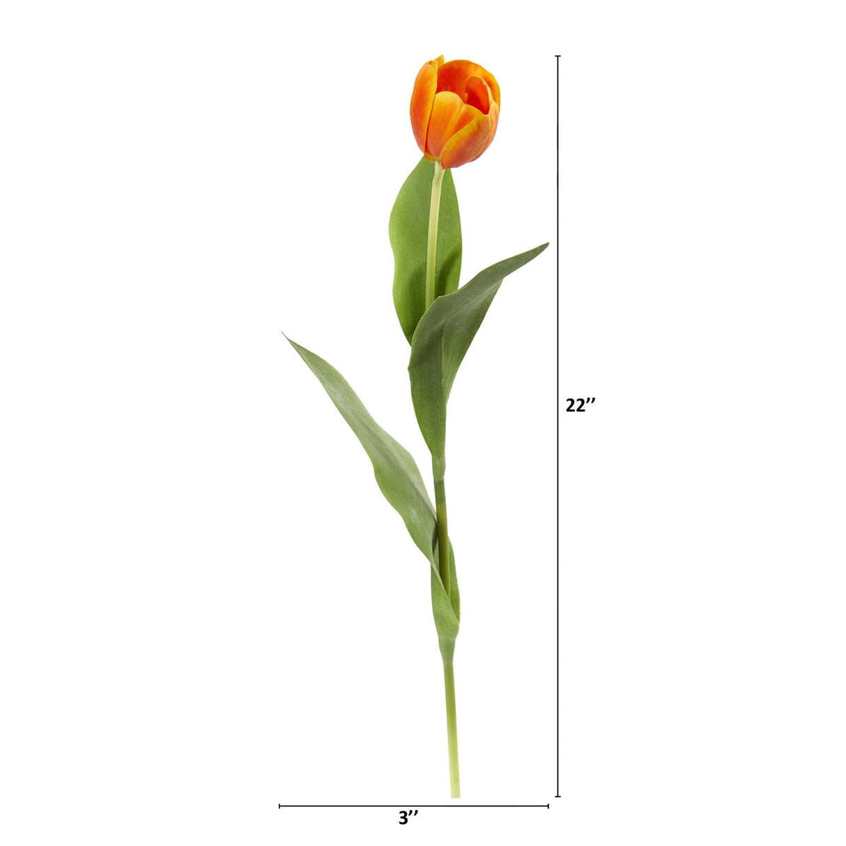 22” Tulip Artificial Flower (Set of 8)-Stem-Parc Decor