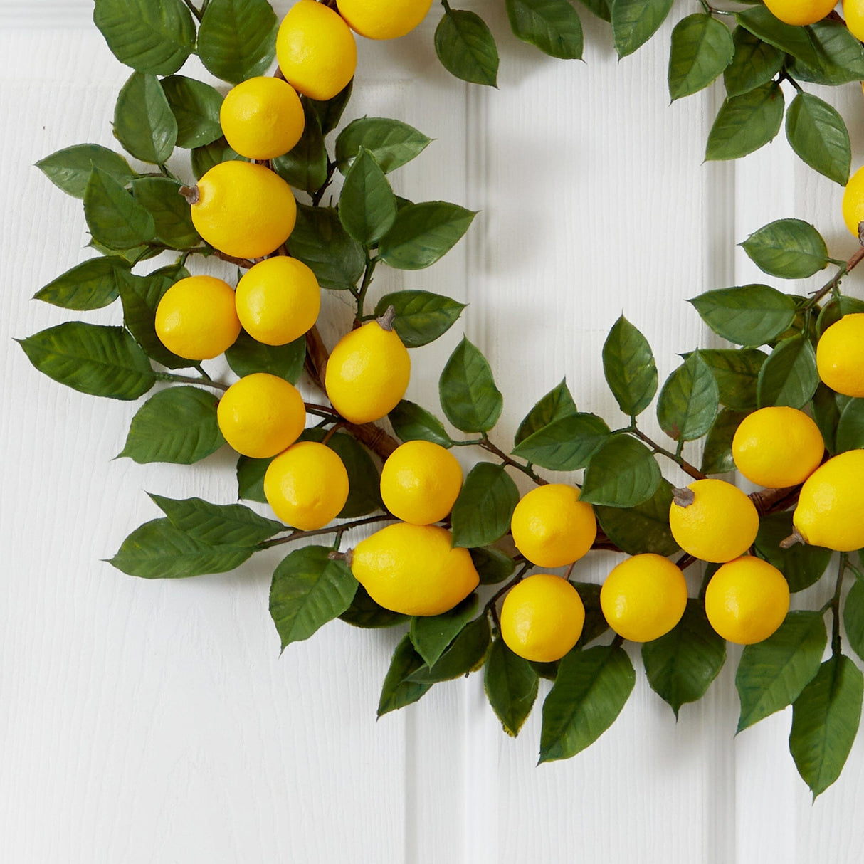 24” Lemon Wreath-Parc Decor