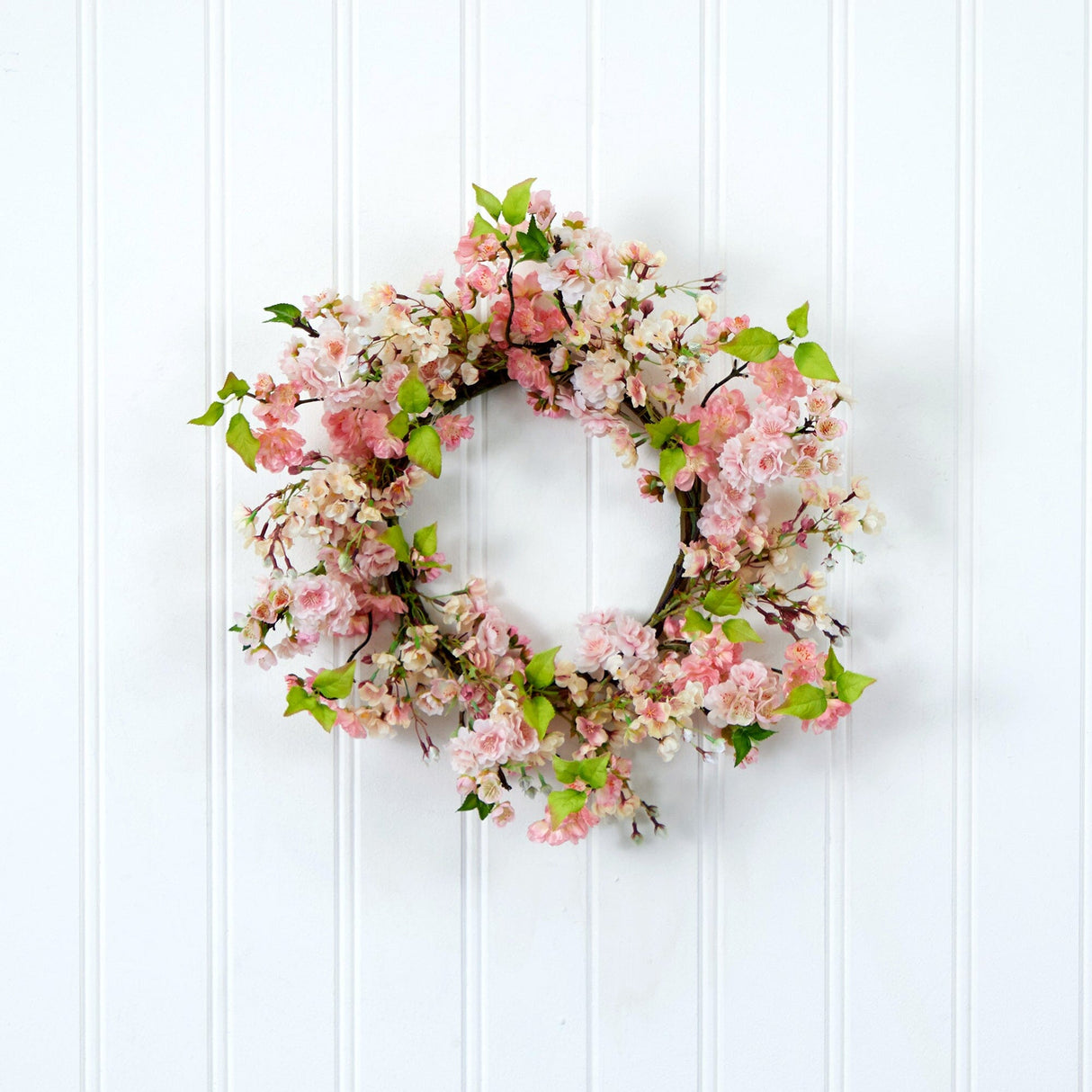 24" Cherry Blossom Wreath-Wreath-Parc Decor